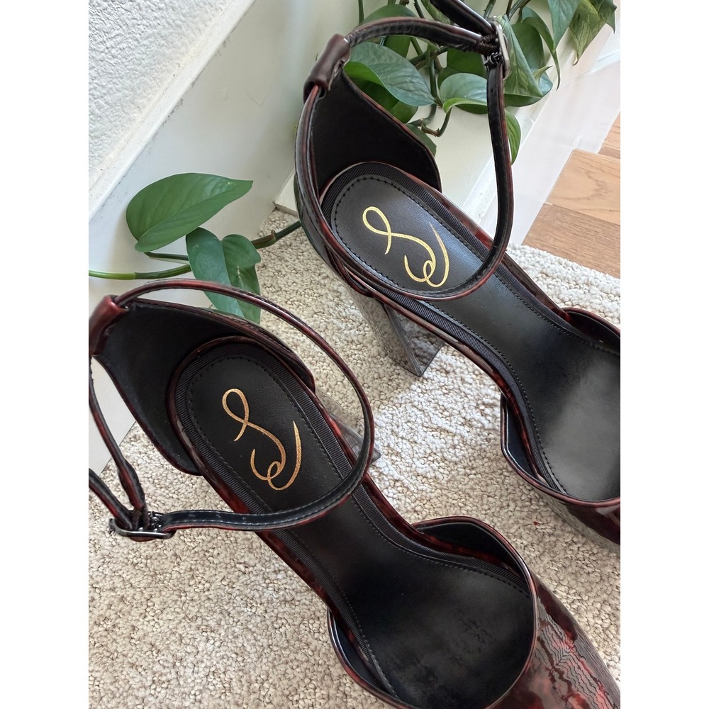 Sam Edelman Tortoiseshell Platform Sandals in Brown - Picture 5 of 14